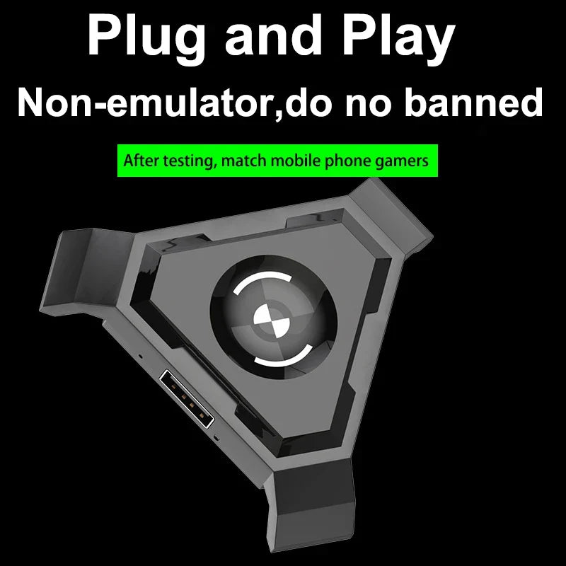 Mobile Game Adapter Phone Converter Gamepad Controller Gaming Keyboard Mouse Converter For PUBG IOS Android Phone