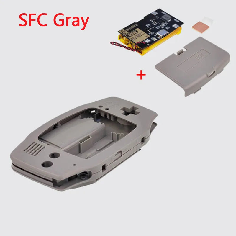 1800mAh Lithium Battery for GBA IPS V3 LCD Kits with Shell Cover