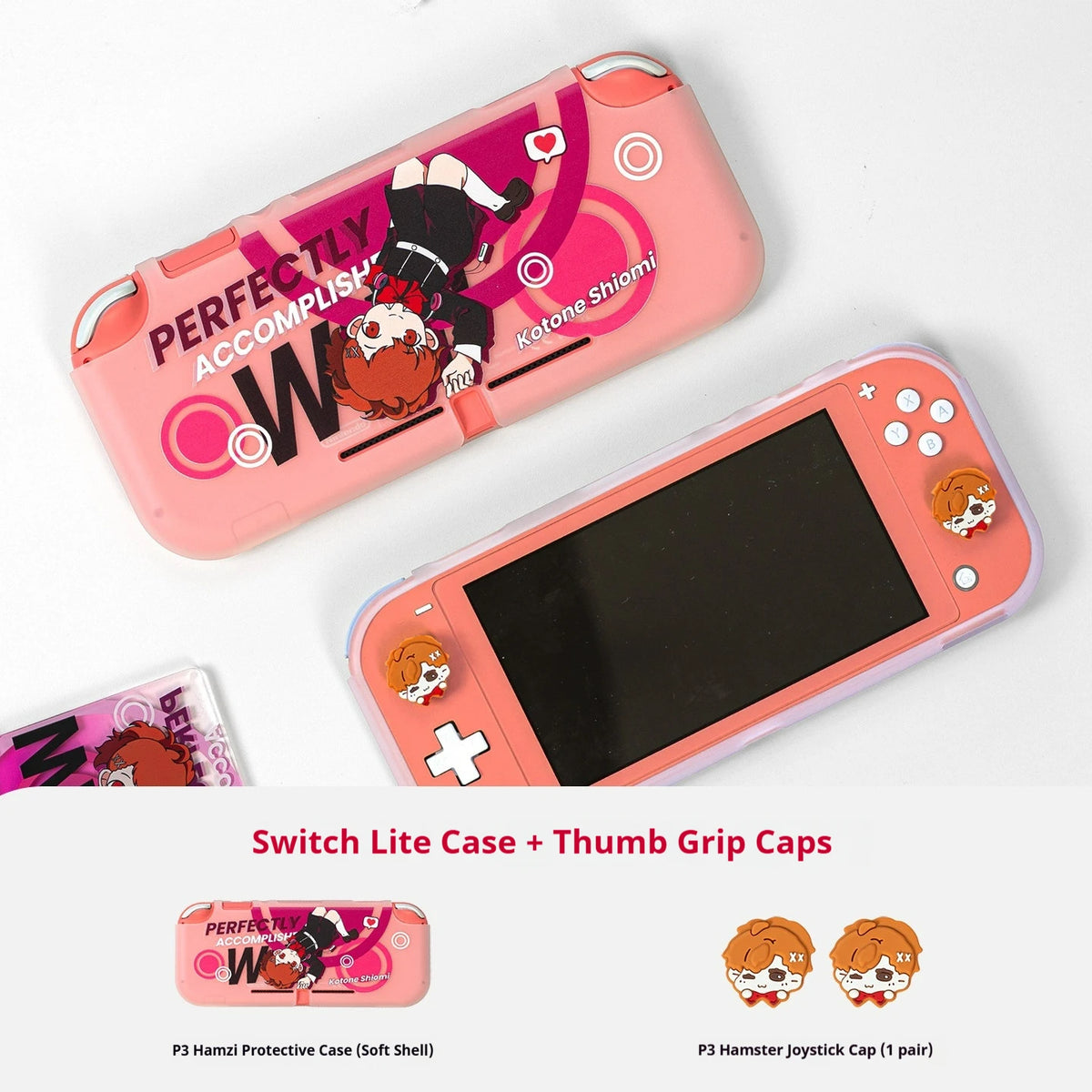 Shiomi Switch 2 Protective Case Persona 3 Kotone Soft Tpu Cover For Switch Oled Lite Anti Scratch Custom Printed Design
