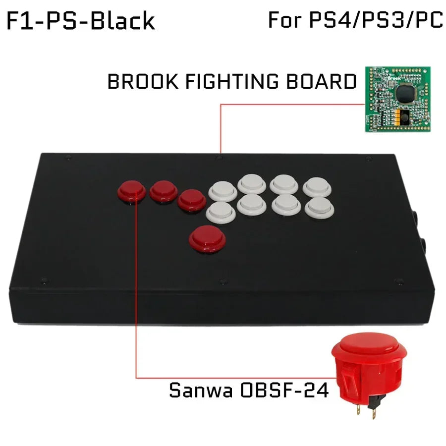 FightBox Fighting Board UP5 Hitbox Fight Stick for PS5/PS4/PC