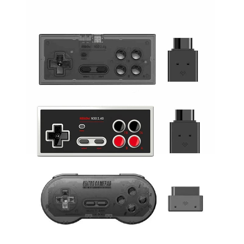 Original 8BitDo SF30 SN30 N30 2.4G Wireless Gamepad Switch Controller for SNES/SFC/NEC Game Player Plug And Play