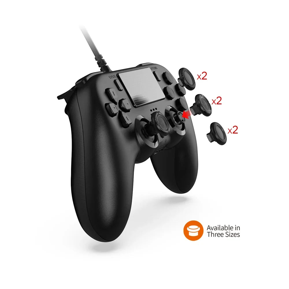 TP5-35136 Optical Digital 3M Wired Gamepad for PS5 Slim Game Controller Joystick with Continuous Programming Back Key