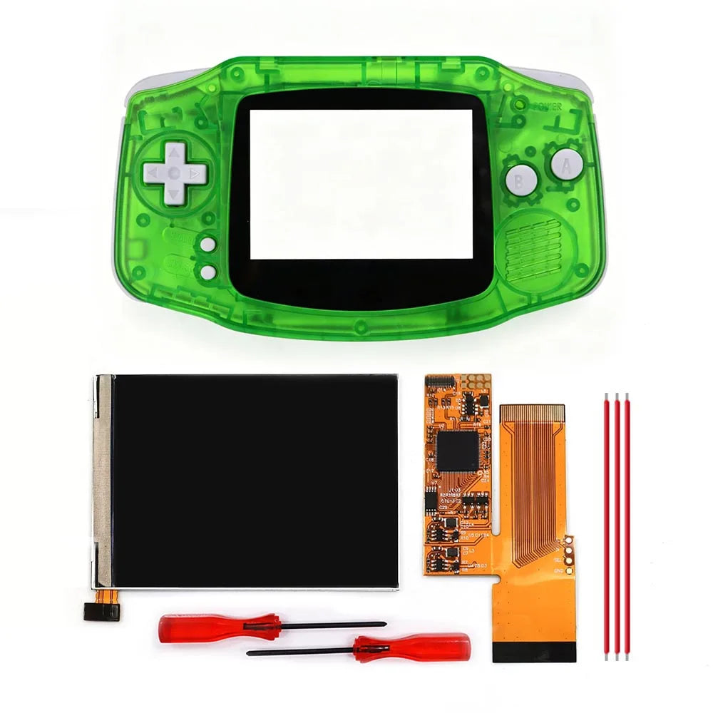 3.2 inch V2 IPS LCD Screen Backlight Backlit 10 Levels Brightnesss MOD For GameBoy Advance GBA Console