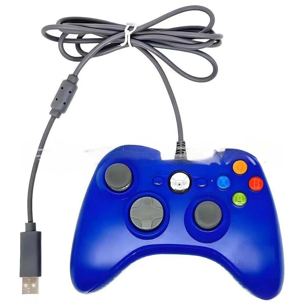 For Xbox 360 /360 Slim USB Wired Controller Console Gamepad Joypad For PC Joystick For 360 Console with Dual-Vibration Turbo