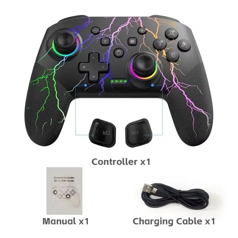 DATA FROG Pro Controller for Switch, OLED, Lite, 1000mAh
