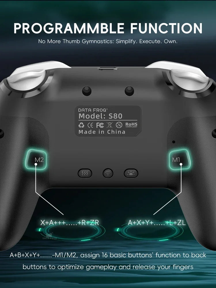 DATA FROG S80 Pro 2PCS Wireless Controller for Switch 2 and OLED