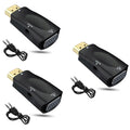 1-5pcs HDMI-compatible to VGA Cable Converter Male To Famale Converter Adapter 3.5mm Jack Audio HD 1080P For PC Laptop Tablet