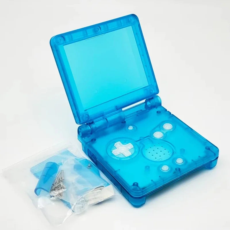 GBA SP Transparent Replacement Shell with Buttons, Full Housing