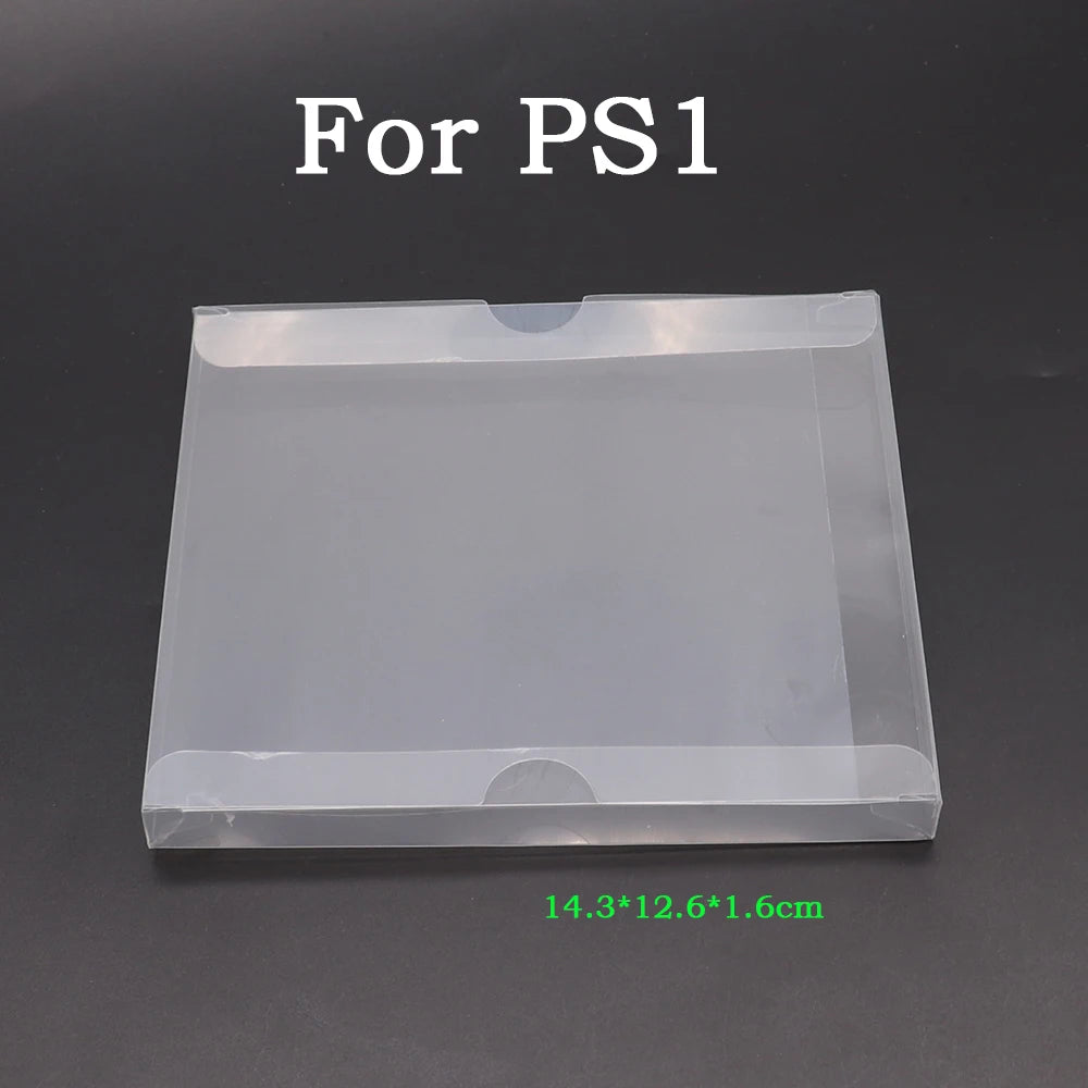 6PC Clear Transparent Box Covers for PS5 PS4 PS3 PS2 PS1