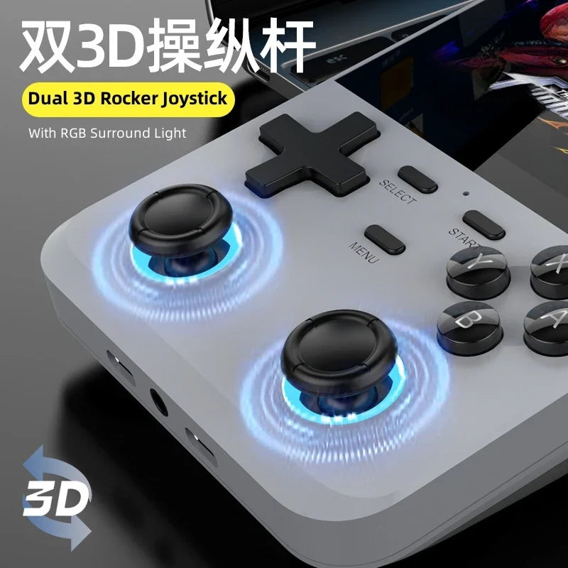 D007 Plus Handheld Game Console 3.5-Inch IPS Dual Joystick
