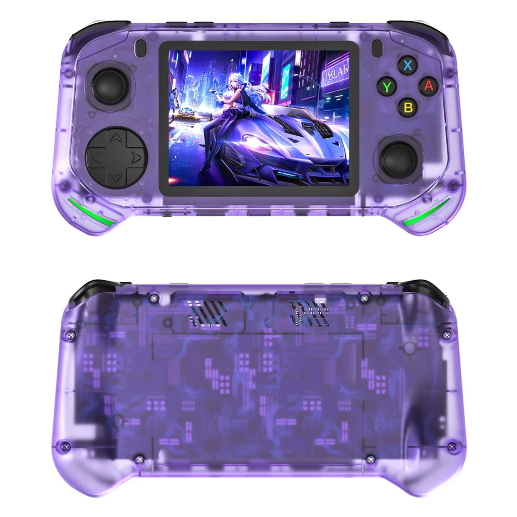 New RX6H Open Source Retro Handheld Video Game Console 3.5 Inch IPS Screen Portable Linux System Pocket Player with 128GB Games