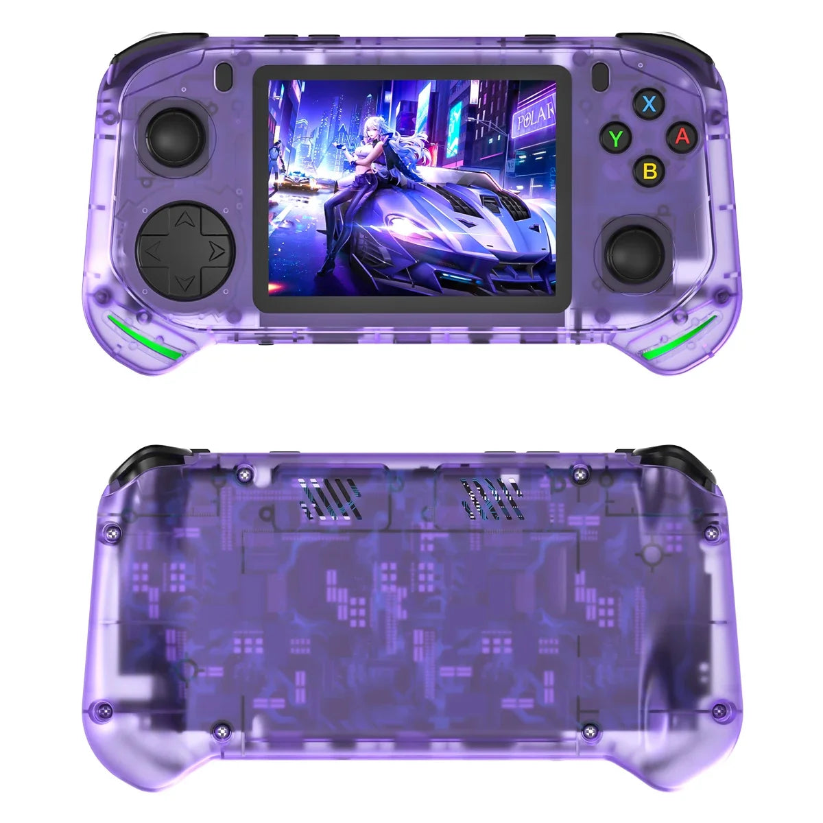 New RX6H Open Source Retro Handheld Video Game Console 3.5 Inch IPS Screen Portable Linux System Pocket Player with 128GB Games