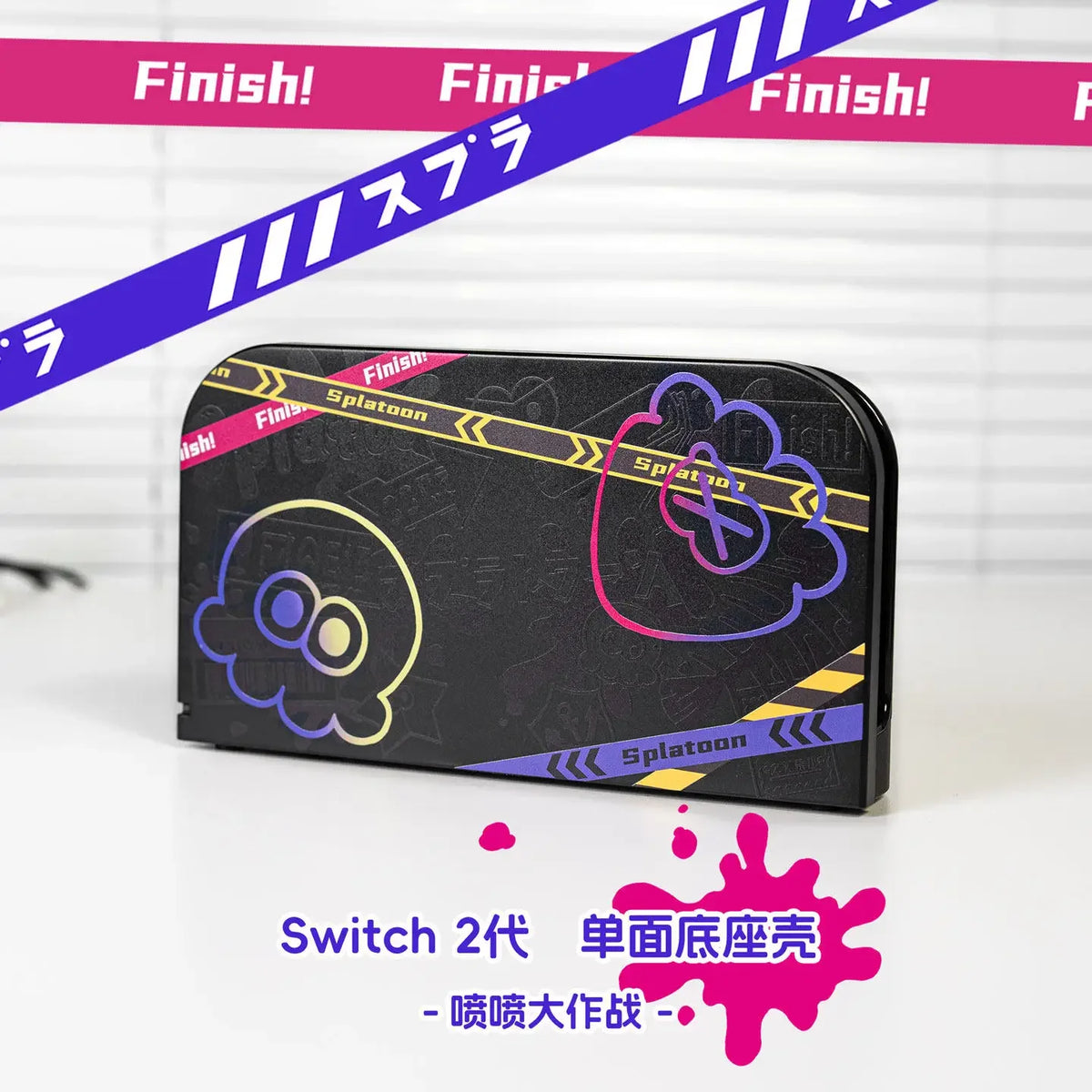 Anime Splatoon Transparent Case for Nintendo Switch 2 OLED NS Split Joy-Con Controller Cases Dock Cover Game Console Accessories
