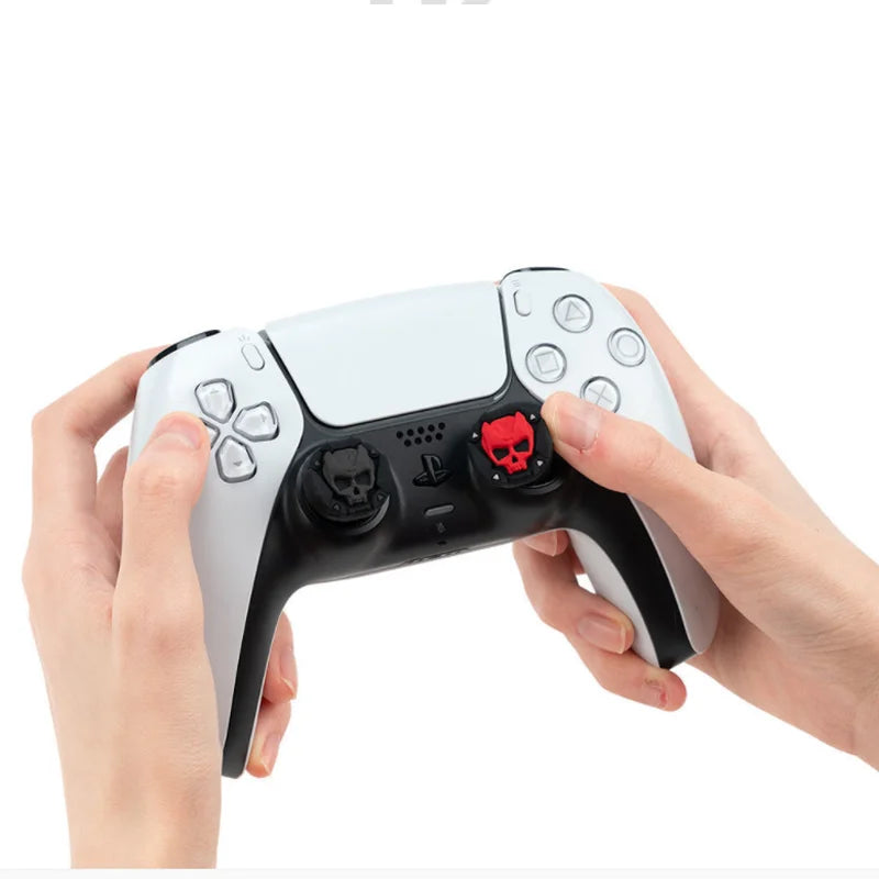 PS5 PS4 Skull Silicone Thumb Grip Caps, Xbox, Switch Pro