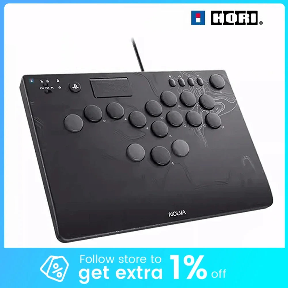 HORI NOLVA HitBox 15Keys Mechanical Controller For Fighting Game Customized Full Keys Arcade Controller For PS5 Windows PC