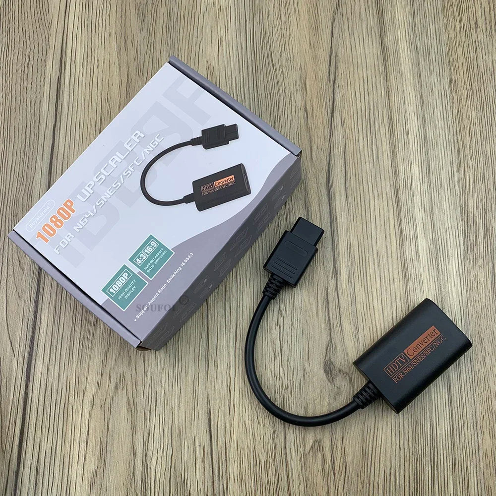 N64, GameCube, SNES to HDMI Converter, Up to 1080p Output