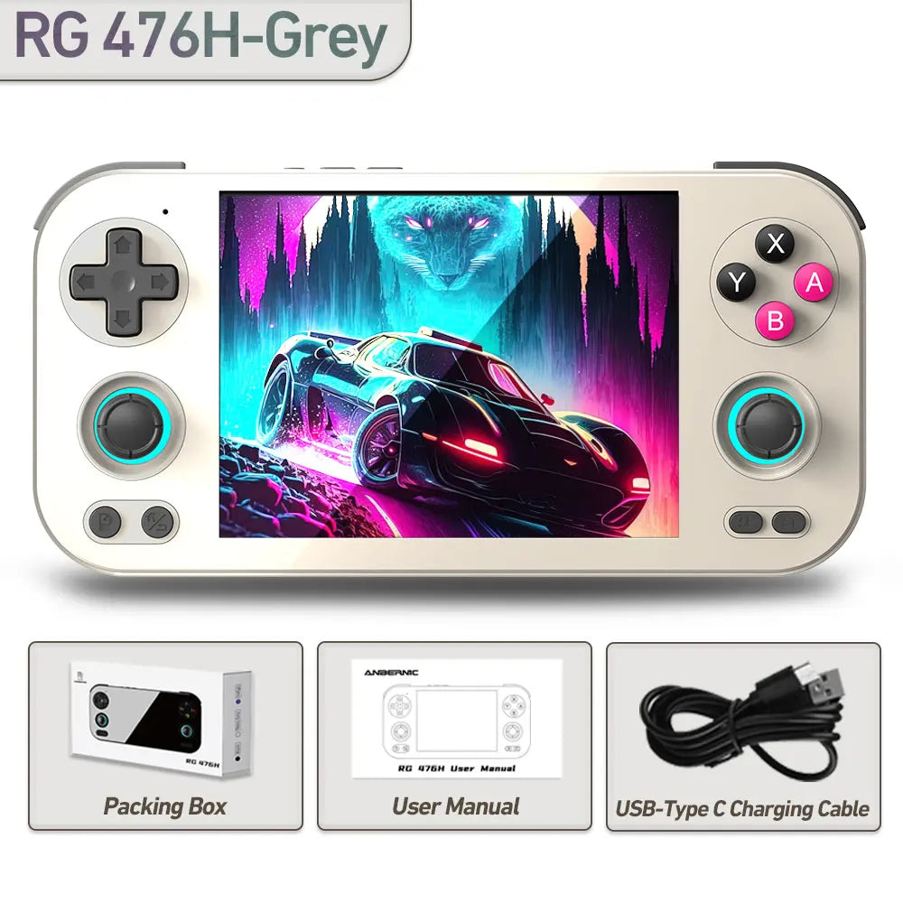 ANBERNIC RG476H Handheld Console, 4.7 Inch LTPS, Android 13, T820