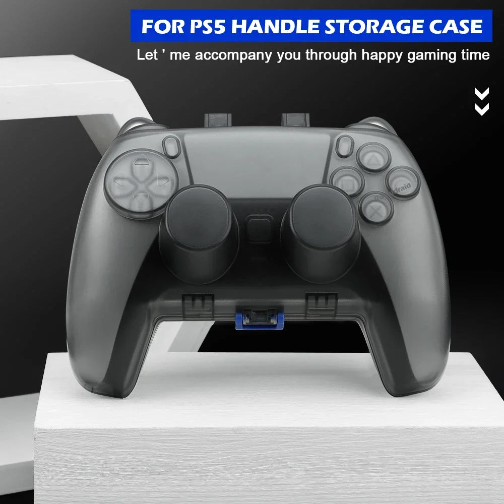 Clear Dustproof Storage Case for PS5 Controller, Magnetic