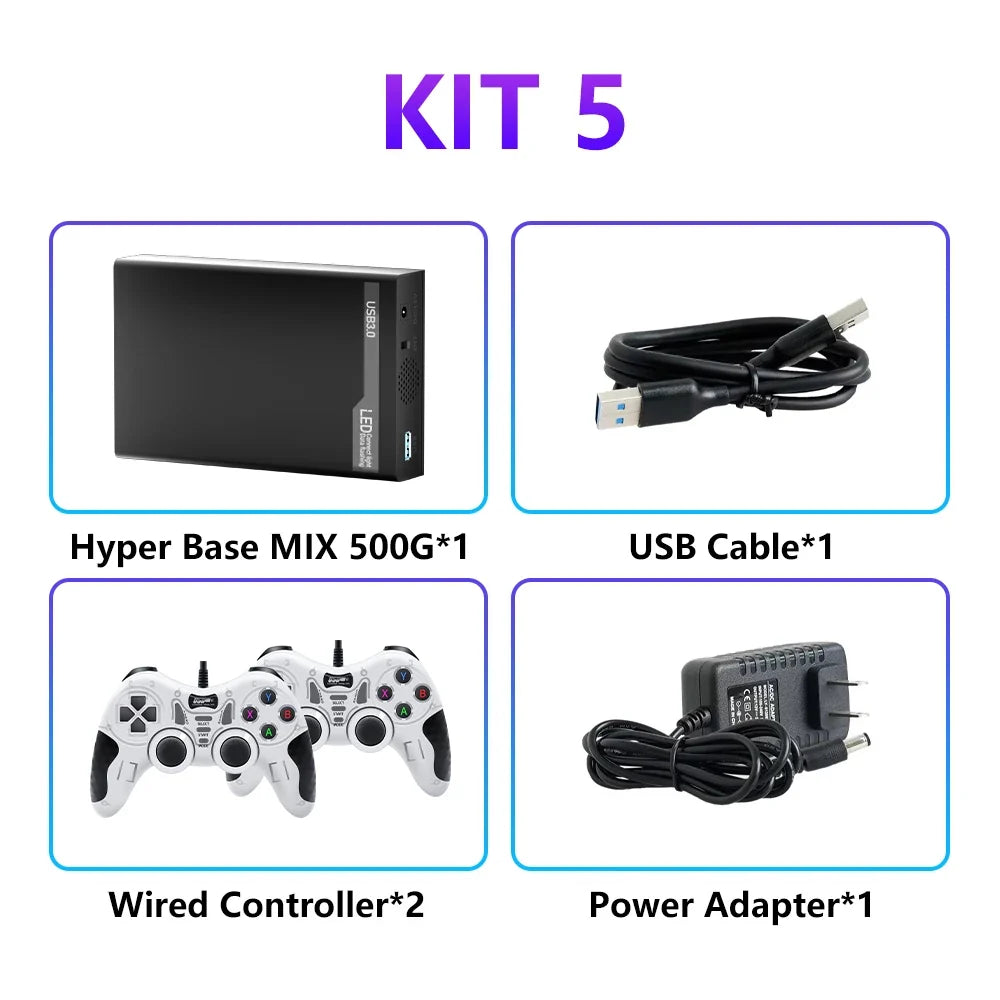 Mix 500G Preloaded Gaming HDD for PC, 38200+ Games