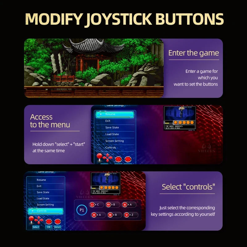 1PCS/2PCS Wireless Arcade Gamepad For M8 Retro Game Stick Rocker Arcade Joystick with 2.4Ghz Receiver Game Controller