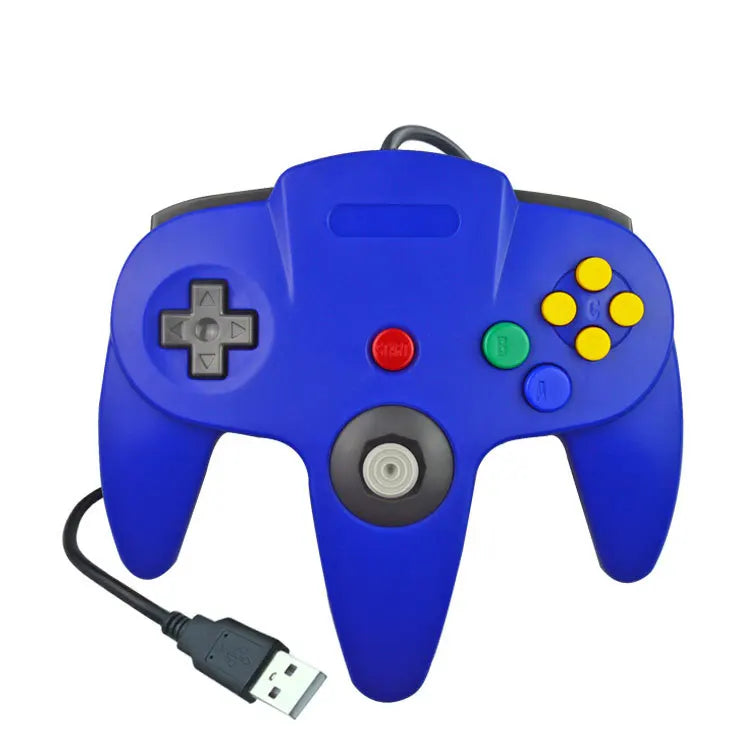 USB Wired N64 Controller Gamepad for PC & Mac, Classic Joystick