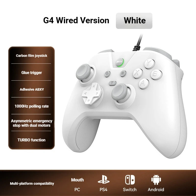 Ps4 Controller G4 Wired Gaming Gamepad 1000hz Turbo Dual Motor Vibration Controller For Pc Steam Ps4 Switch Android Gaming Us