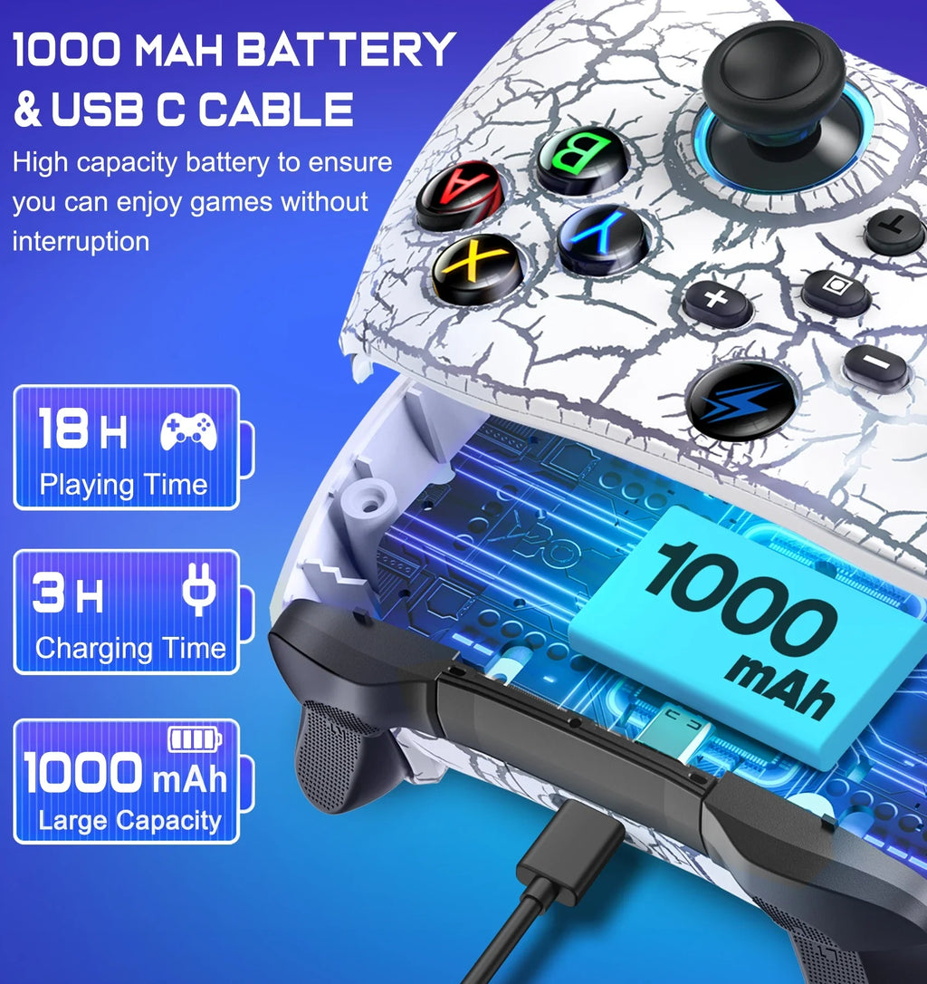 Wireless Controller For Switch/OLED/Lite For Android/IOS/PC with Programmable Keys Professional Lag-Free Gamepad