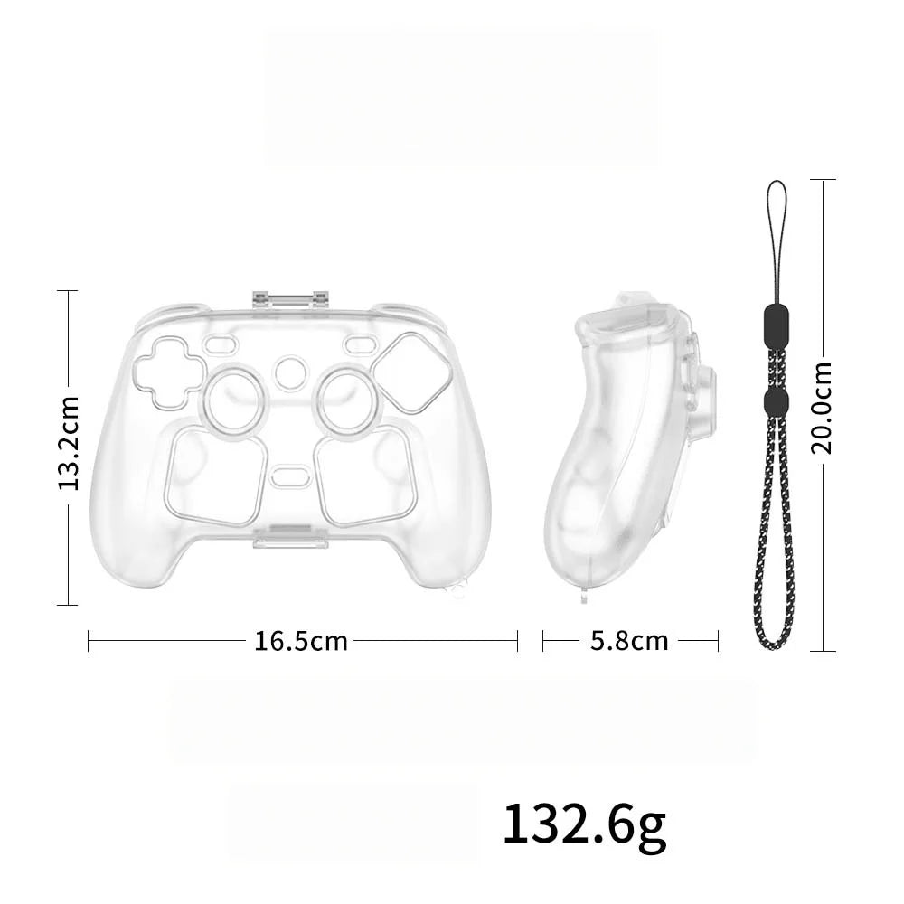 Transprent Black For Steam Controller 2 Game Controller Anti Drop Case For Steam Controller 2 Protective Case Cover