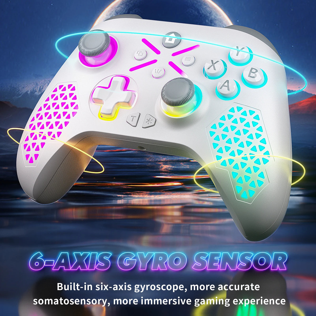 Controller For Xbox One/S/X/Series S/X PC Console Gaming Joystick 2.4G Wireless Gamepad 6-Axis Dual Vibration Hall Effect Rocker