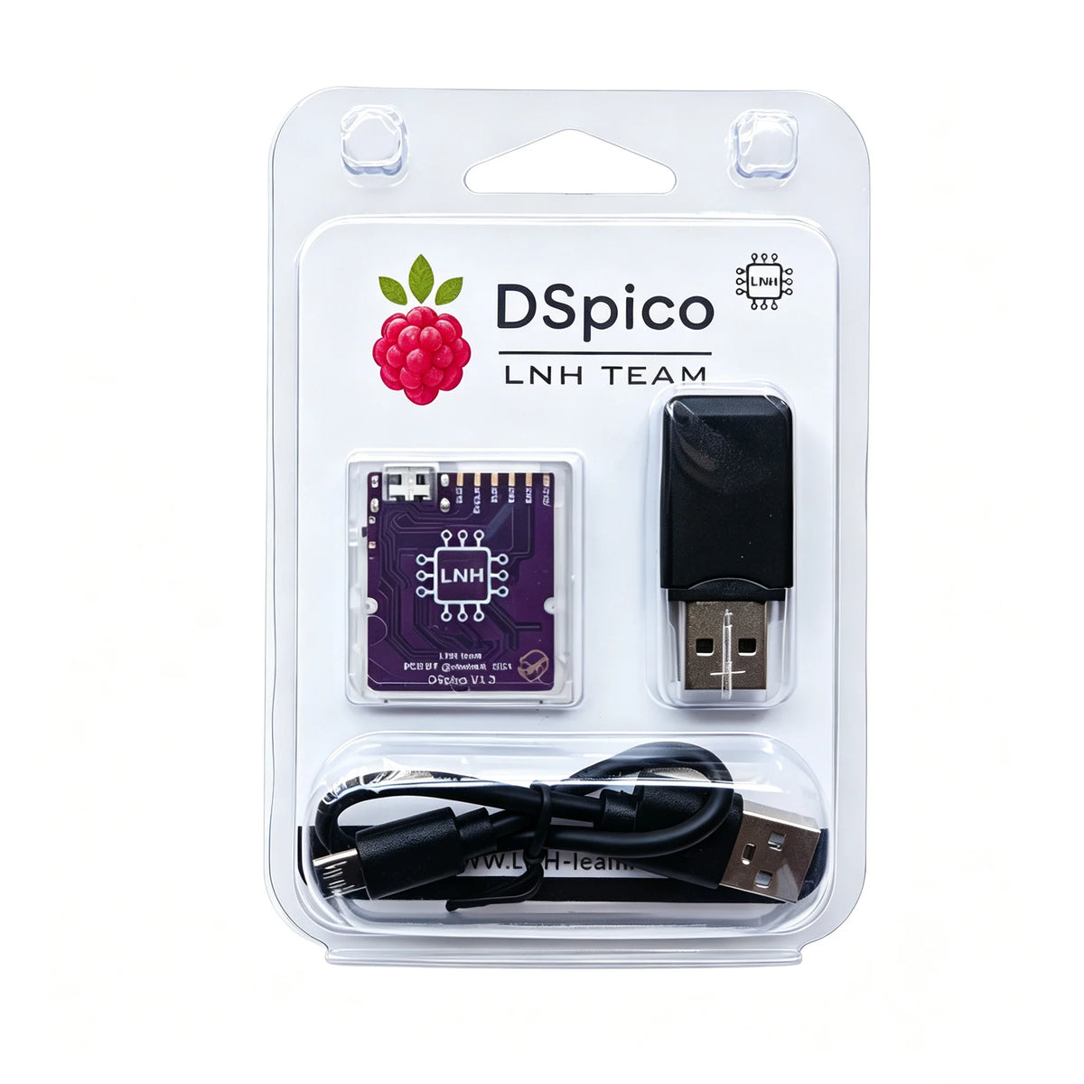 DSpico Open-Source Reader Cart, Black/Clear Shell for NDS/DSi