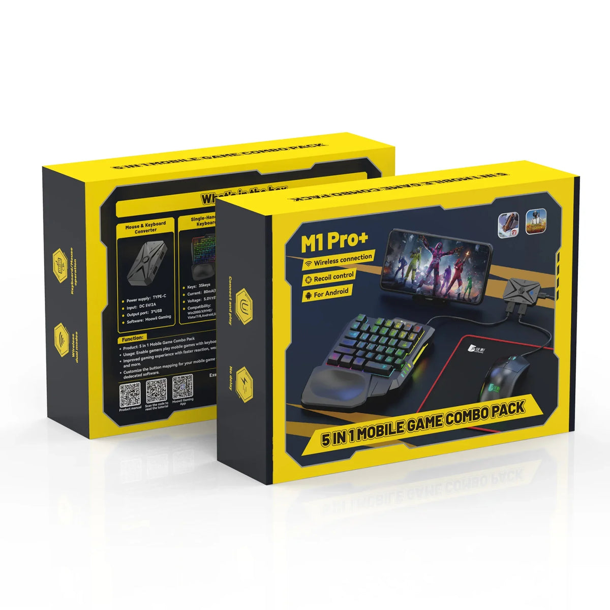 M1 Pro+ Mobile Phone Keyboard & Mouse Mapper for Android PUBG