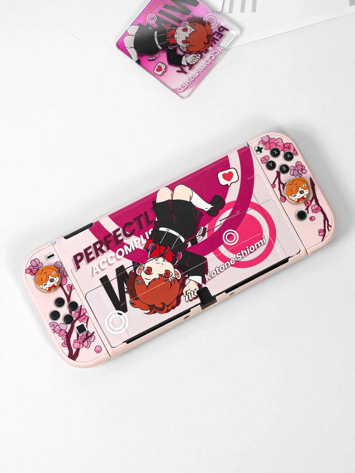 Shiomi Switch 2 Protective Case Persona 3 Kotone Soft Tpu Cover For Switch Oled Lite Anti Scratch Custom Printed Design