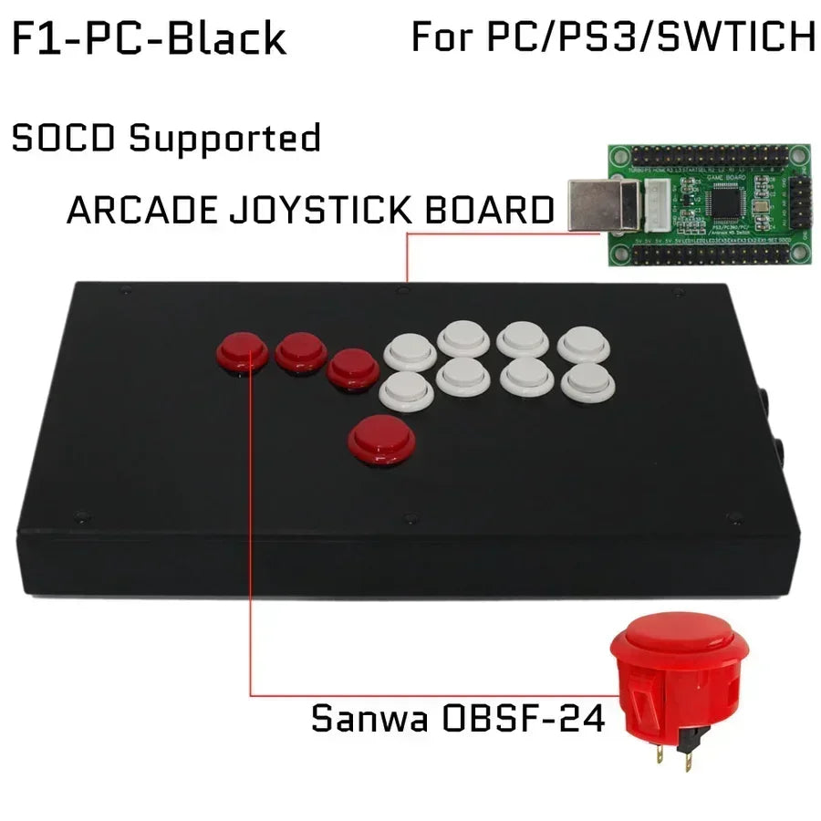 FightBox Fighting Board UP5 Hitbox Fight Stick for PS5/PS4/PC