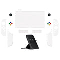 PlayVital Dockable Grip Cover for Nintendo Switch 2, Anti-Scratches Shell Clear Protective Case with Foldable Stand & Thumb Grip