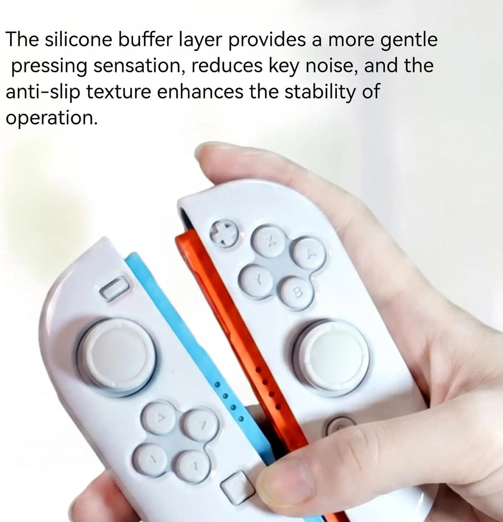 Silicone Gasket Set Compatible with Switch 2, Soft Button Pad Controller Grip Kit, Anti-Slip Joystick Cover for Controller