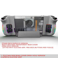 JSAUX Steam Deck Transparent Rear Cover, Open Hole, OLED/LCD