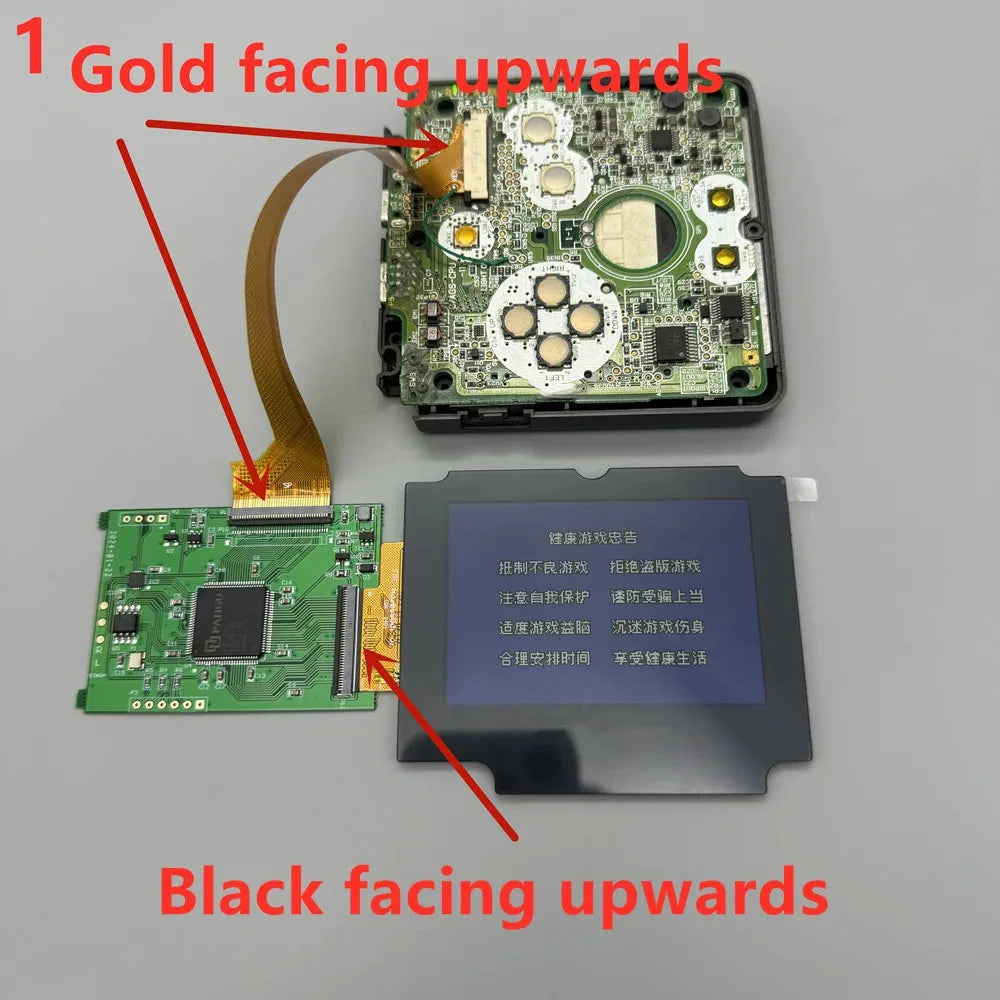 V5.4 2.9" IPS High Brightness LCD Screen Replacement Full Shell Kit for Game Boy Advance SP GBA SP Retro Console Mod Parts
