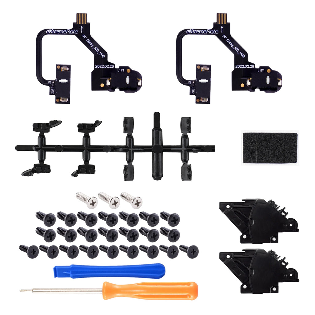 eXtremeRate Micro Switch - Strong Version Clicky Hair Trigger Kit for ps5 Controller BDM-010 & BDM-020 Shoulder Buttons