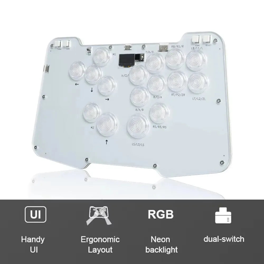 Duelpad Zen16 Fightstick Arcade Joystick For PC/PS4 Controller Hitbox Keyboard For Steam/Switch