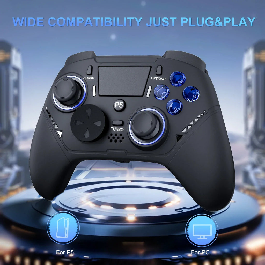GAMINJA P516F Wired Controller for PS5 PC Android, Hall Stick