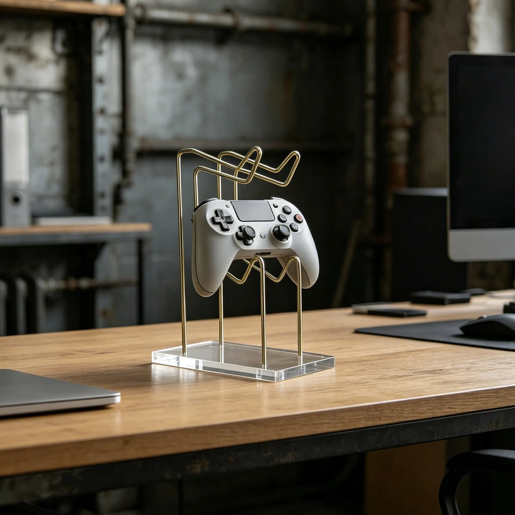 Heavy Duty Metal Gaming Controller Stand Adjustable Angle for S Pro Controller Desk Mount