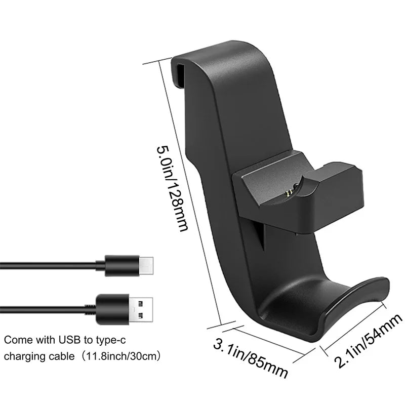 PS5 Controller Charging Dock and Headphone Holder 2-in-1