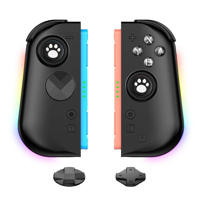 Wireless Gamepad for Switch2 RGB Magnetic L&R Joypad Controller Hall 3D Joystick 9-Axis Motion Turbo One-Key Wake Up Macro Key