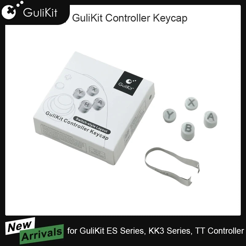 GuliKit KK3 Replacement Keycaps, Switch Layout B A X Y Buttons