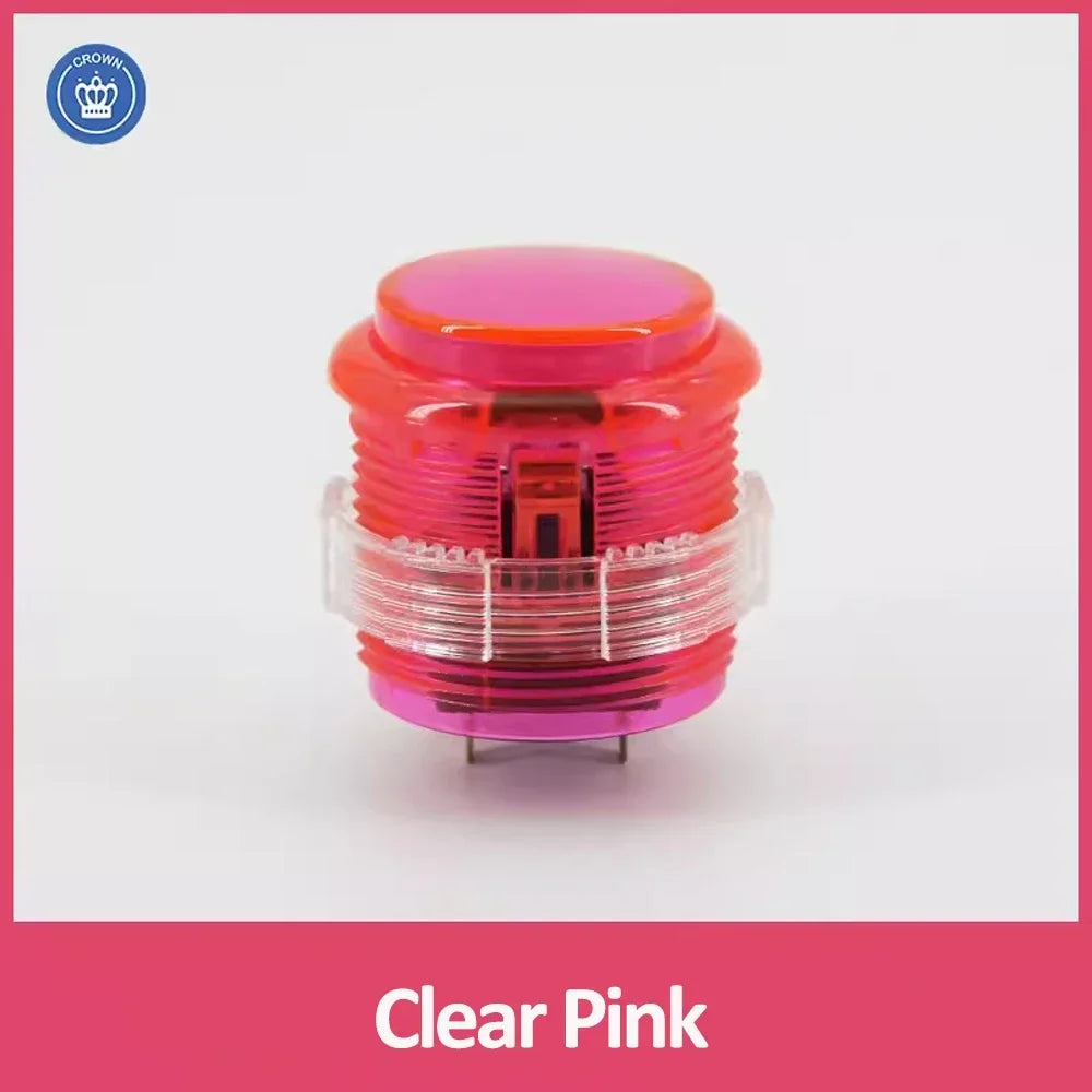 Original Korean CROWN 203C-S 30mm Silent Arcade Push Button Cherry Switch for Fight Stick Hitbox Joystick DIY PC PS3 Xbox