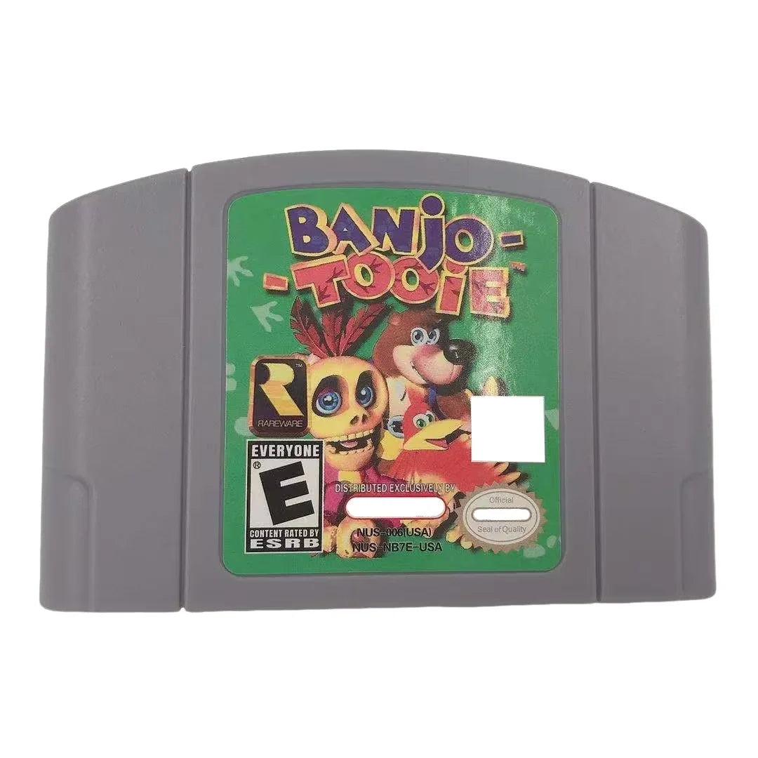 N64 USA NTSC Version 64 Bit Console Video Games Cartridge BANJO Series DREAMIE JIGGIES KAZOOIE TOOIE Hobby Collection Gift Toys