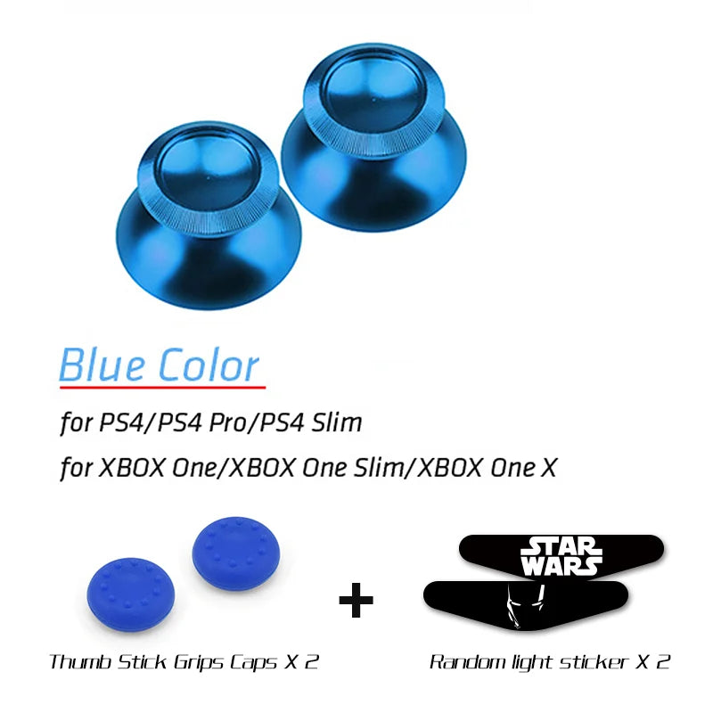 Data Frog Metal Thumbsticks for PS4 Slim/Pro, Xbox One Slim
