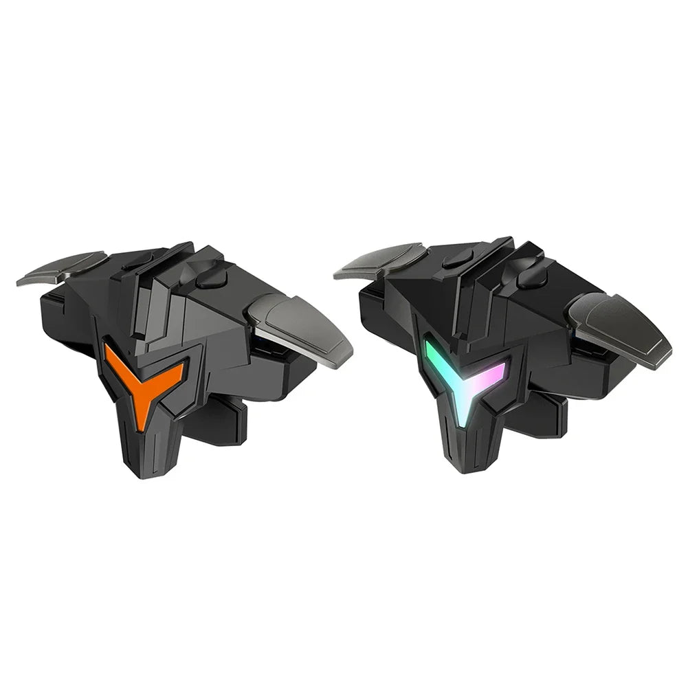 1/2pcs RGB A1 Mobile Gaming Trigger Professional 4 Finger Game Controller Gaming Aim Shooting Triggers Joystick for Mobile Phone