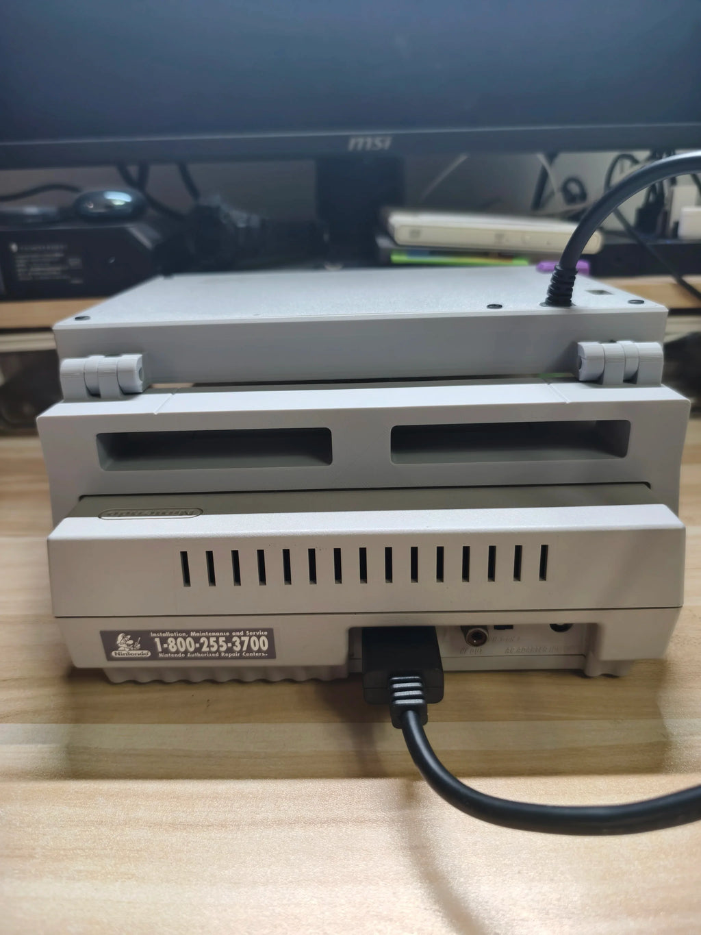 8Inch SNES Retro Arcade Game Machine 3D PRINT Portable Display Mini Monitor With Stereo For SNES ARCADE Game console