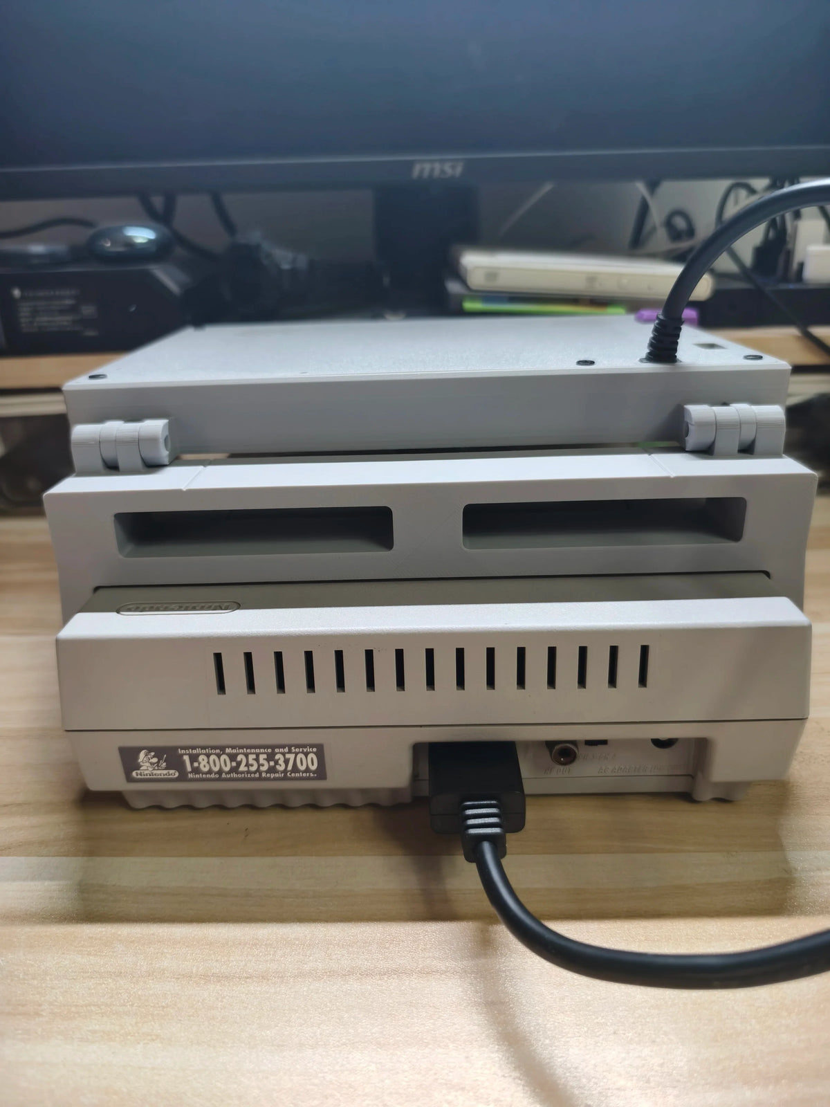 8Inch SNES Retro Arcade Game Machine 3D PRINT Portable Display Mini Monitor With Stereo For SNES ARCADE Game console